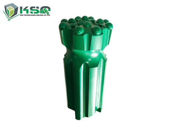 64mm T38 Tungsten Carbide Retracable Thread Button Bit Untuk Pengeboran Palu Atas