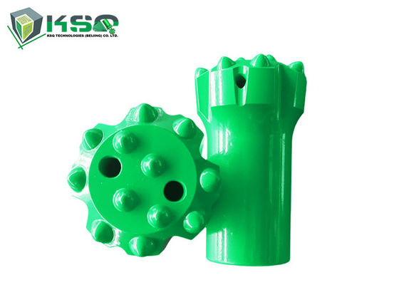 12 Tombol Diameter Wajah Datar 76mm T45 Mata Bor Untuk Pengeboran Palu Atas