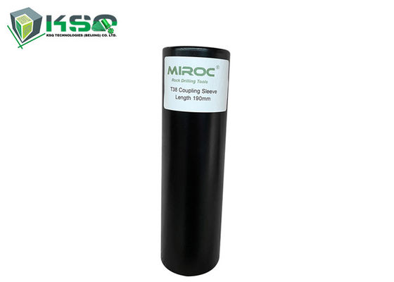 T38 190mm Carbide Tipped Lengan Kopling Pengeboran Batu Shank Lurus