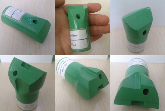 H25 / R38 Flat / Oblique Tombol Drill Bit, Palang Bit Thread Steel untuk Tunneling