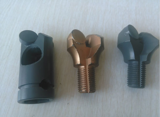 Tinggi Bending Strength Tombol Bor Bit Dua sayap PDC Jangkar Shank Untuk Batubara / Pertambangan
