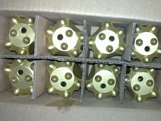 Wolfram karbida Pertambangan Pengeboran alat, 7° penggalian 34mm lancip tombol Bit